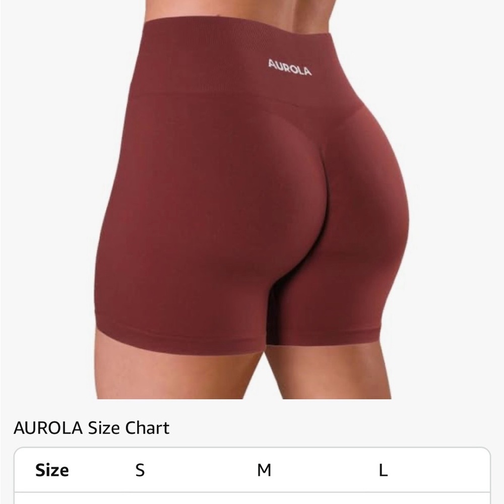 High-Waist Seamless Women's Shorts – Burgundy